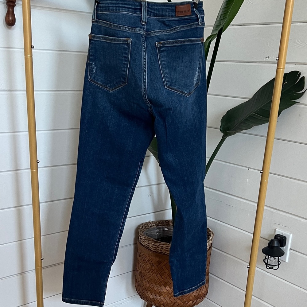 Judy Blue Dark Blue Ankle Jeans - Picture 3 of 3